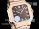HBF Factory Copy Swiss Patek Philippe New Cubitus 9015 Brown Face Half Rose Gold Watch (3)_th.jpg